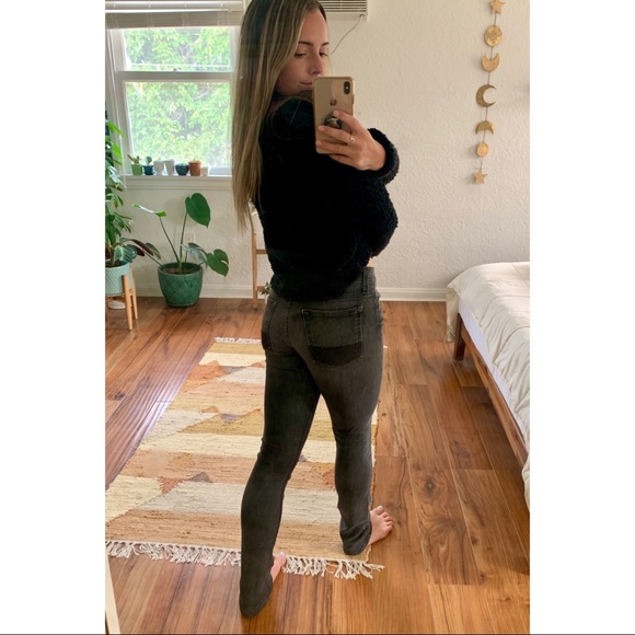 7 For All Mankind Roxanne Black Jeans Size 27 - Picture 2 of 9